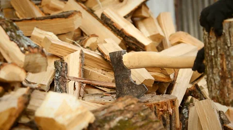 Firewood Stock Footage 37313535