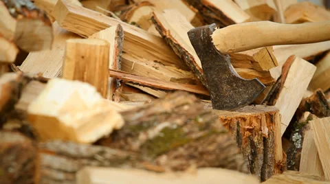 Firewood Stock Footage 37313632