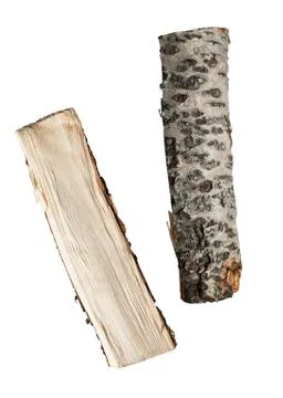 Firewood isolated Stock Photos