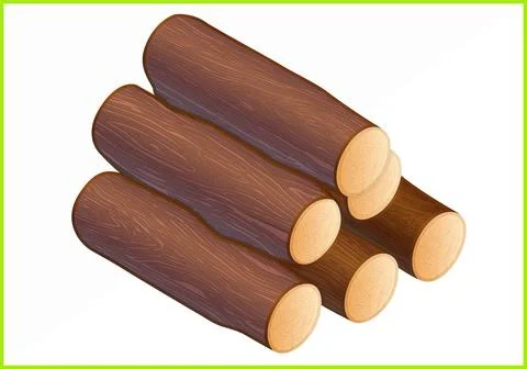 Firewood isometric flat 3d vector firewood isometric flat vector 3d illust... Stock Photos