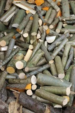 Firewood log stack Stock Photos