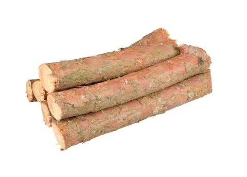 Firewood from pine Stock Photos
