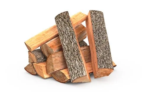 Firewood stack chopped イラスト素材