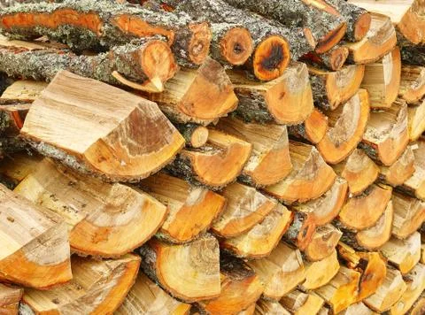 Firewood stack 写真素材