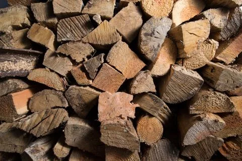 Firewood texture. Fotos de archivo