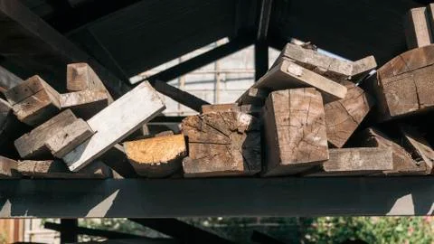 Firewood texture Stock Photos