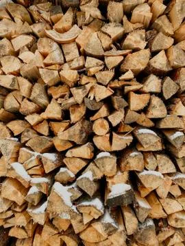 Firewood texture Stock Photos