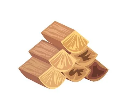 Firewood trunks icon Stock Illustration