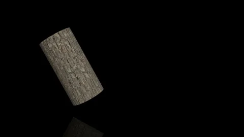 Firewood turns on itself - loop animation Stock Footage 251686488