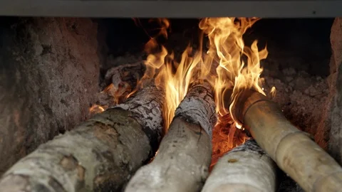 Firewood Wide Stock Footage 104079149