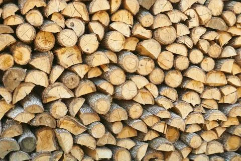 Firewood for the winter Stock Photos
