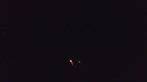 Firework, aerial view, 스톡 동영상 58798275