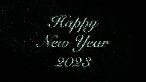 Firework animation and Happy New Year tittle Stock Footage 212811250