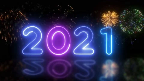 Firework animation backgrounds Happy New Year Fireworks  [ SERIAL 1-5 ] Stock Footage 144383420
