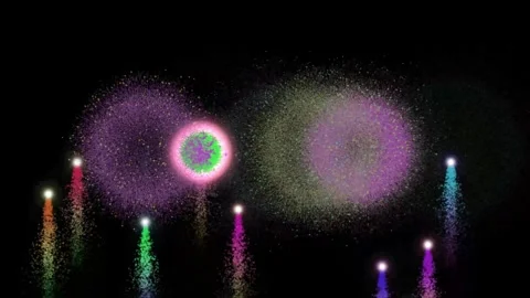 Firework Background Animation Stock Footage 342917561