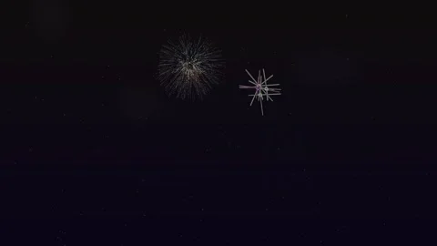 Firework background with colorful explosions lighting up the night sky duri.. Stock Footage 325788105