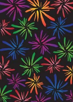 Firework background Stock Illustration