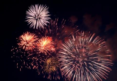 Firework background Stock Photos