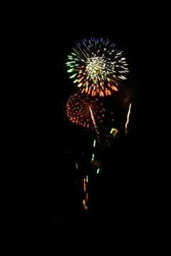 Firework for background,Fireworks light up the sky,New Year celebration Stock Photos