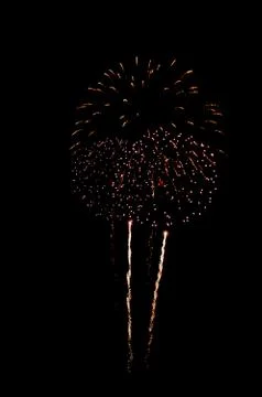 Firework for background,Fireworks light up the sky,New Year celebration Stock Photos