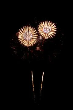 Firework for background,Fireworks light up the sky,New Year celebration Stock Photos