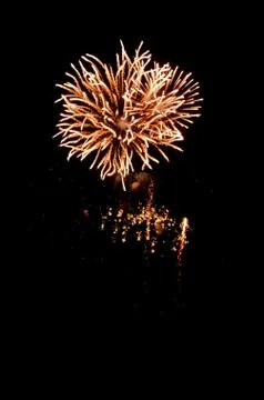 Firework for background,Fireworks light up the sky,New Year celebration Stock Photos