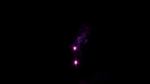 Firework on black background. 库存影片 121068025