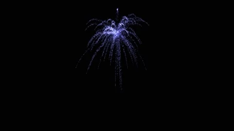 Firework blue 3 in 1 Stock Footage 139154163