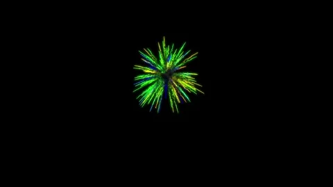 Firework blue to green Stock Footage 83278525