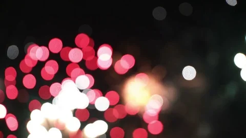 Firework in blur - concept of completion of any holiday: Chinese new year, New 動画素材 80438420