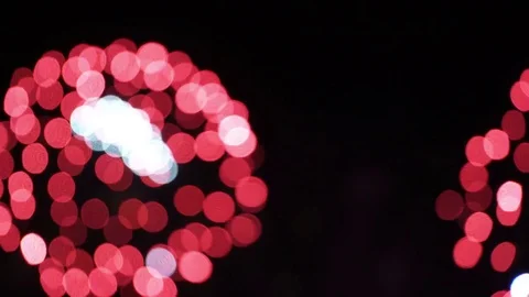 Firework in blur - concept of completion of any holiday: Chinese new year, New Vídeo Stock 80814031