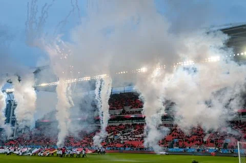 Firework at BMO field Stock Photos