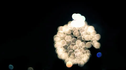 Firework Bokeh 4, Color Corrected Video stock 26137613