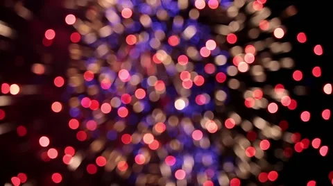 Firework bokeh background, defocused light background Stock Footage 53807824