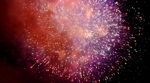 Firework brust Stock Footage 44792113