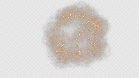 Firework Burst Pack on Transparent Alpha Stock Footage 345778668
