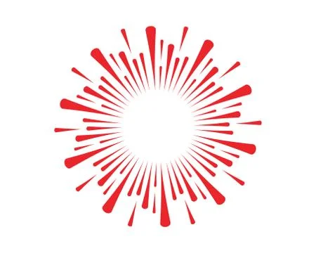 Firework burst rays Vector illustration Illustrazione stock