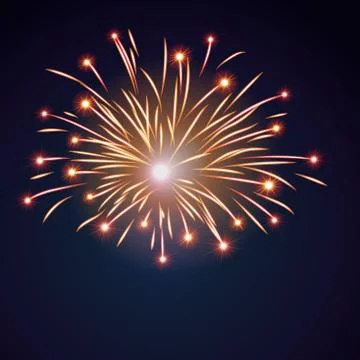 Firework bursting sparkle background Stock Illustration