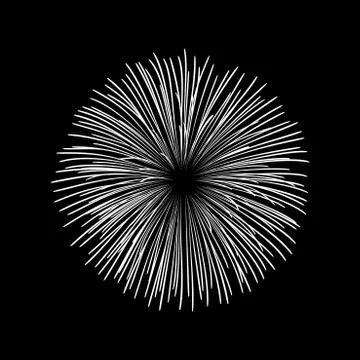 Firework bursting sparkle isolated Stock Illustration