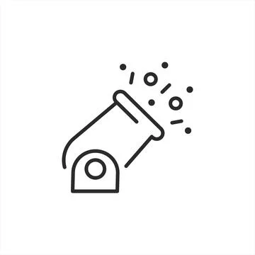 Firework Cannon Icon Stock Illustration