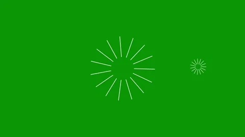 Firework cartoon style circle burst animation with white line flat vector e.. Video stock 337620576