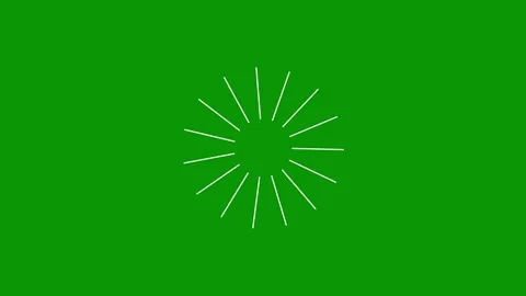 Firework cartoon style circle burst animation with white line flat vector e.. Video stock 337620638