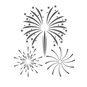 Firework celebration explosion icon. Vector graphic Stock Illustration