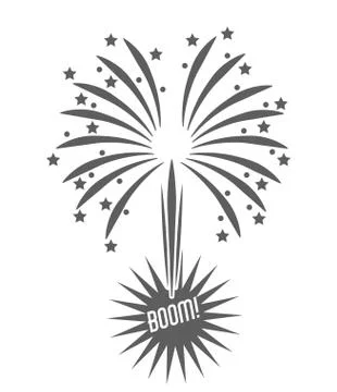 Firework celebration explosion icon. Vector graphic Stock Illustration