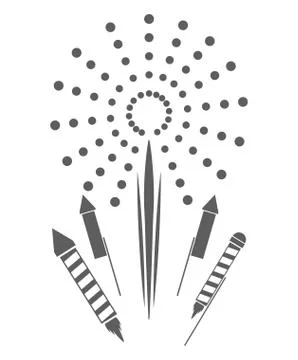 Firework celebration explosion icon. Vector graphic Stock Illustration