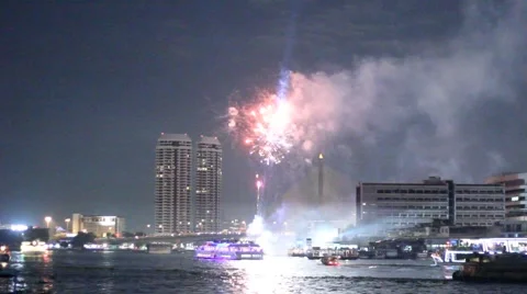 Firework celebration Stock Footage 44665316