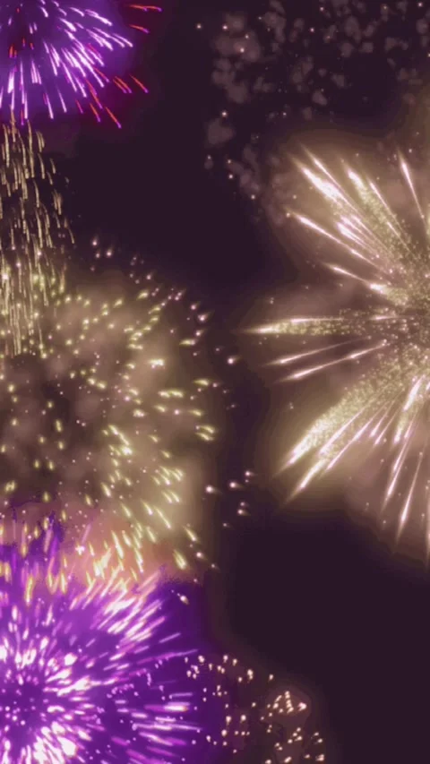 Firework Celebration Overlay Effect Video New Year 4K Stock-Footage 304510095