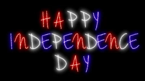 Firework Celebration template for 4th of july, Independence day USA, Flag Day Stock Footage 243121183