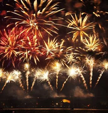 Firework A collage of exploding fireworks Copyright: xZoonar.com/GalynaxAn... Foto stock