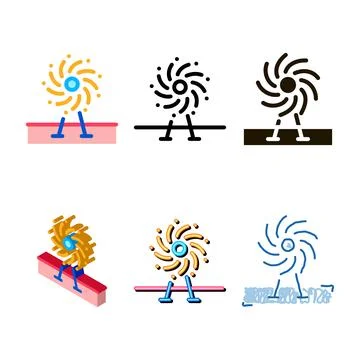 Firework decorative icon vector outline minimal 库存插图